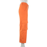 Orange Cargo Trousers