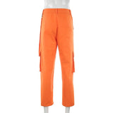 Orange Cargo Trousers