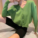 Retro Cropped Cardigan