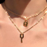 "Playboy" Long & Key Necklace