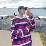 Oversized Striped Long Sleeve Tee