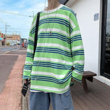 Oversized Striped Long Sleeve Tee