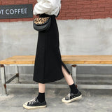 High Waisted Midi Skirt