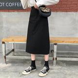 High Waisted Midi Skirt