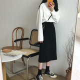 High Waisted Midi Skirt