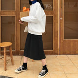 High Waisted Midi Skirt