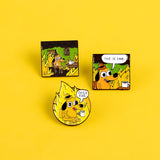"This Is Fine" Burning Pins