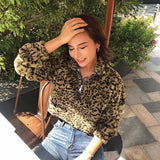 Leopard Zip Up Sweater