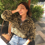 Leopard Zip Up Sweater