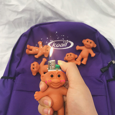 Rubber Troll Cigarette Lighter Holder