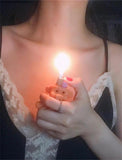 Rubber Troll Cigarette Lighter Holder