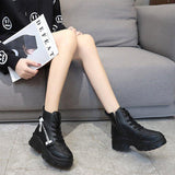 Black Chunky Combat Boots