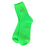 Neon Smiley Face Socks