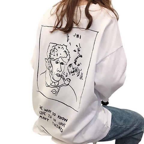 Van Gogh Life Oversized Tee
