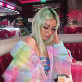 Cotton Candy Sherpa Pullover