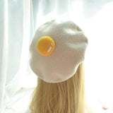Sunny Side Up Egg Beret