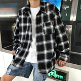 E-boy Plaid Long Sleeve Shirt
