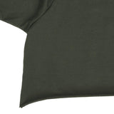 French Terry Cut Sleeve Crop Top Sweater