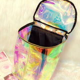 Holographic Transparent Backpack