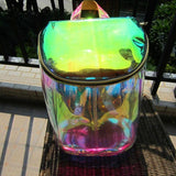 Holographic Transparent Backpack