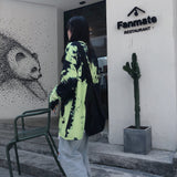 Custom Tie Dye Green Long Sleeve