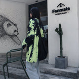 Custom Tie Dye Green Long Sleeve