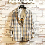 E-boy Plaid Long Sleeve Shirt