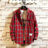 E-boy Plaid Long Sleeve Shirt