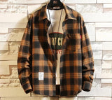 E-boy Plaid Long Sleeve Shirt