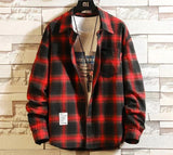 E-boy Plaid Long Sleeve Shirt