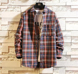 E-boy Plaid Long Sleeve Shirt