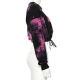 Tie Dye Sweater & Shorts Tracksuit Set