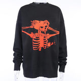 Angry Skeleton Knit Sweater