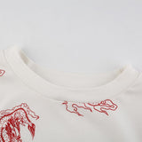 Red Dragon Ribbed Shirt