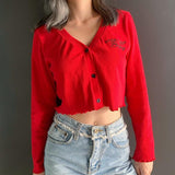 "Not Your Baby" Embroidered Cardigan