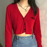 "Not Your Baby" Embroidered Cardigan