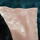 Satin Embroidered Mini Skirt