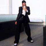 High Waisted Vintage Loose Trousers