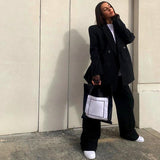 High Waisted Vintage Loose Trousers