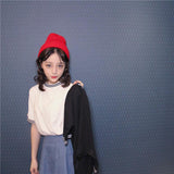 Preppy Striped Oversized Tee