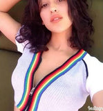 Knitted Rainbow Shirt