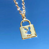 "Playboy" Long & Key Necklace