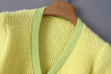 Knitted Retro Crop Cardigan