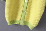 Knitted Retro Crop Cardigan