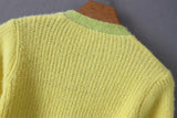 Knitted Retro Crop Cardigan