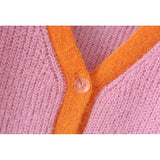 Knitted Retro Crop Cardigan
