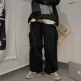 Unisex Draw String Loose Cargo Pants