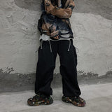 Unisex Draw String Loose Cargo Pants