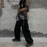 Unisex Draw String Loose Cargo Pants