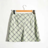 High Waisted Cut Mini Skirt